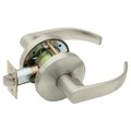 Falcon Grade 2 Communicating/Exit Cylindrical Lock, Non-Keyed, Quantum Lever, Standard Rose, Satin Nickel W161D Q 619